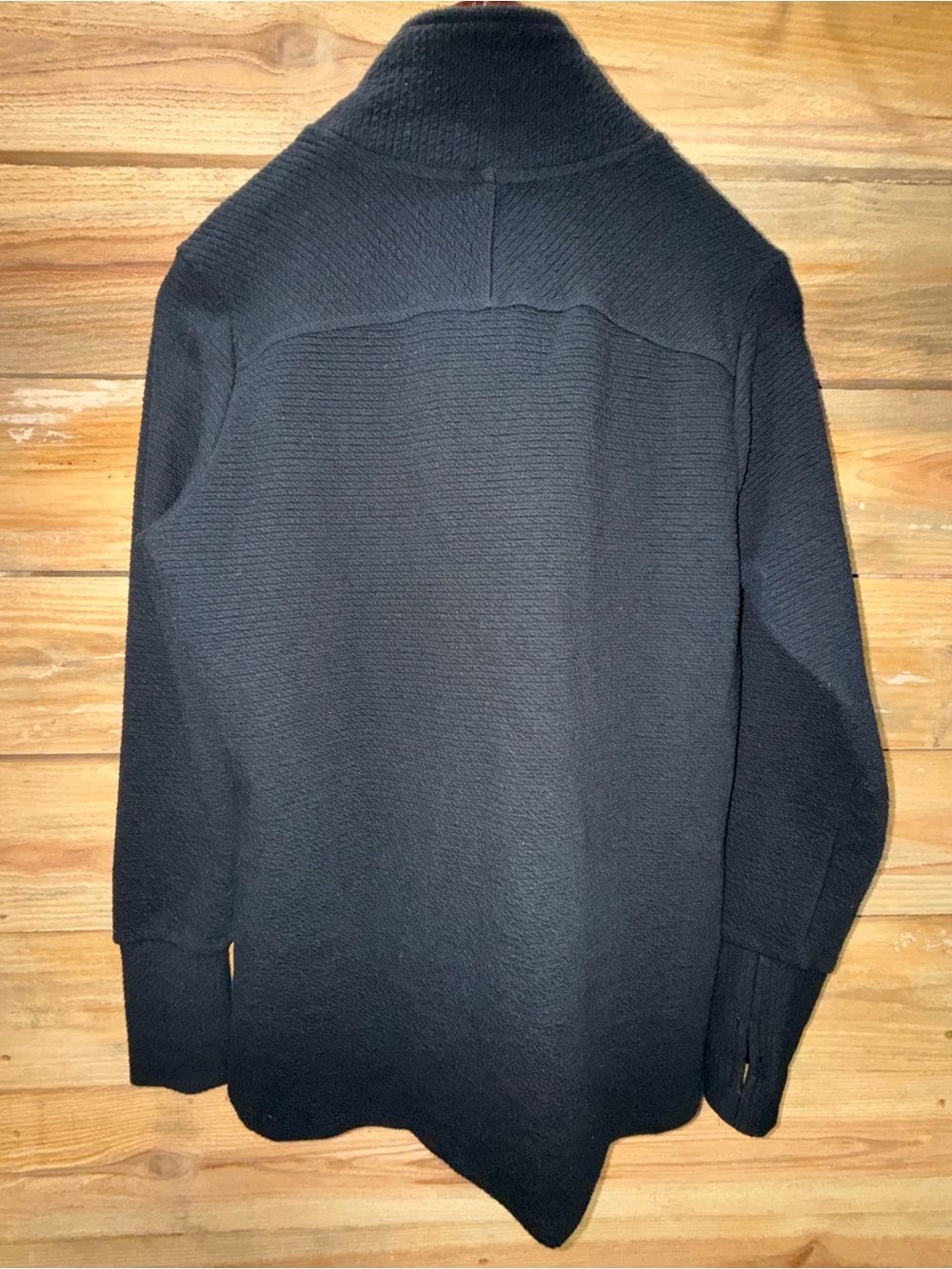 RBX Women’s Black Full-Zip Ribbed Jacket, Sweatshirt, Sweater, Medium - Picture 2 of 4